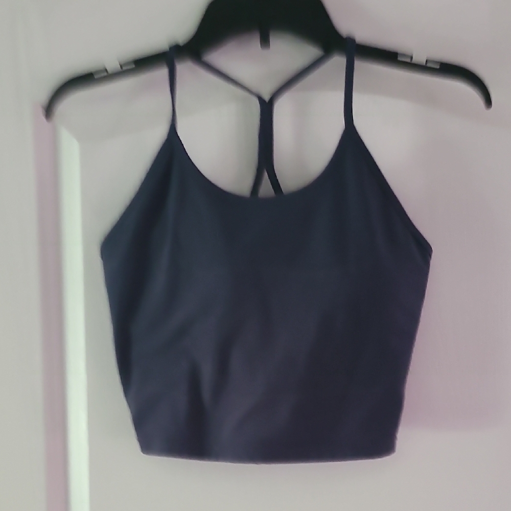 Navy Blue TSL Lomg Line Sports Bra